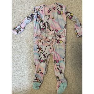 Posh Peanut Hello Kitty Unicorn ruffled zippered footie
